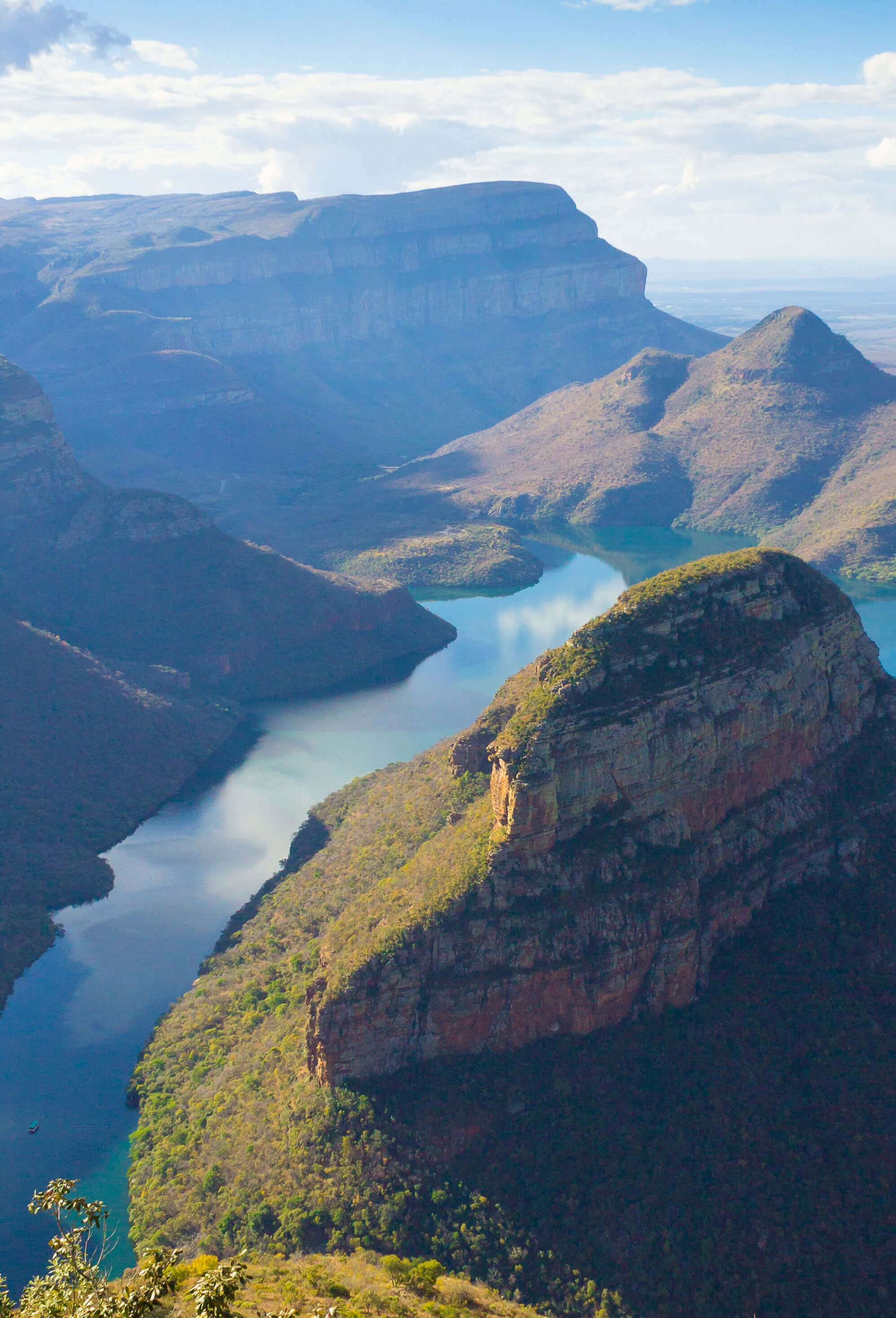 Mountaion top view of the Blyde River Canyon