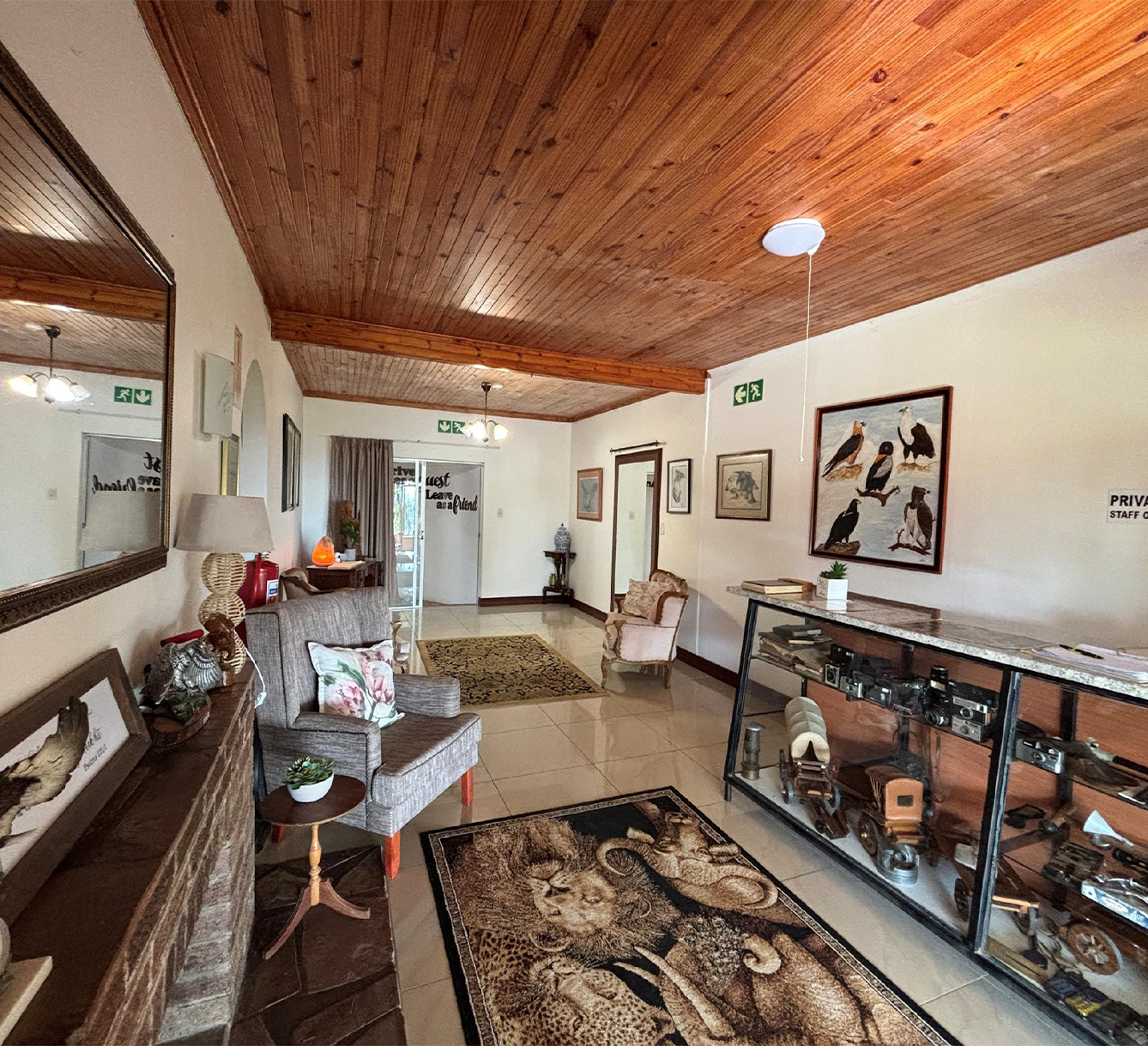 Side view of swimming pool